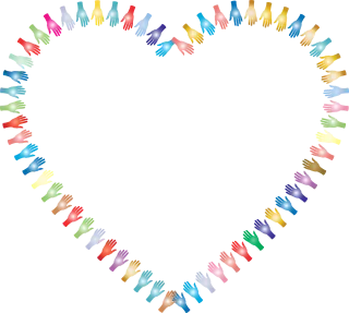 Hands Frame Border Stickdatei – Herzen & Liebe