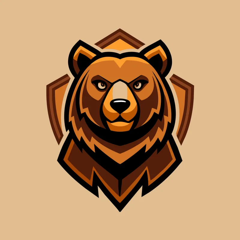 Ai generated Bear Head Stickdatei – Tiere