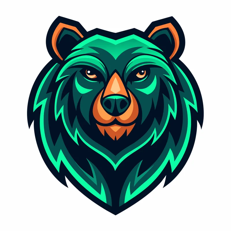 Ai generated Bear Head Stickdatei – Tiere