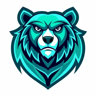 Ai generated Bear Head Stickdatei