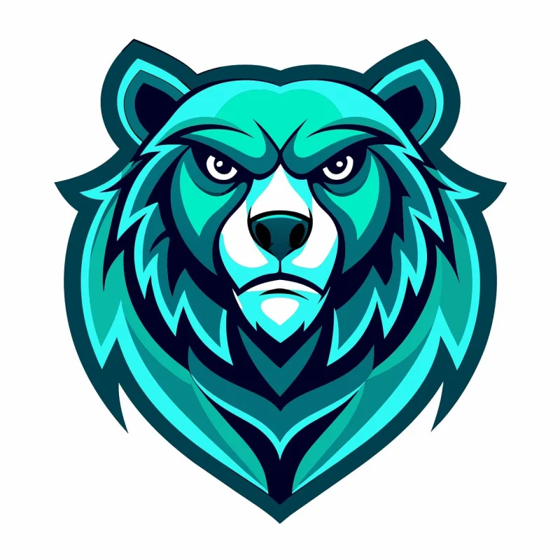 Ai generated Bear Head Stickdatei – Tiere