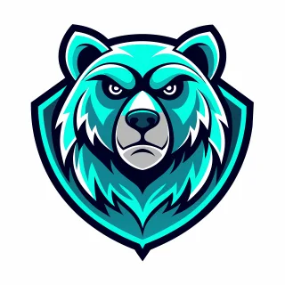 Ai generated Nature Bear Stickdatei