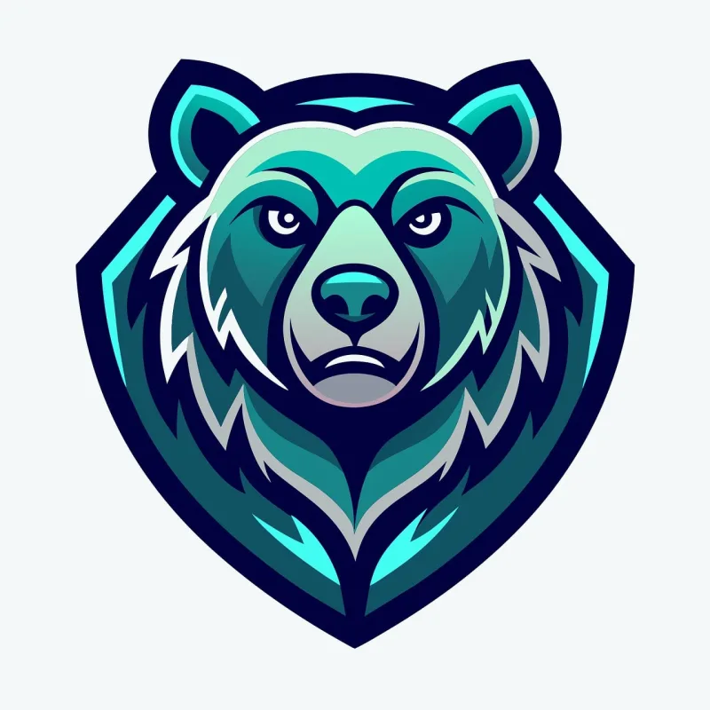 Ai generated Bear Head Stickdatei – Tiere