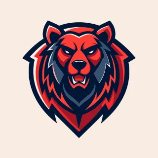 Ai generated Nature Bear Stickdatei