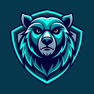 Ai generated Bear Head Stickdatei – Tiere