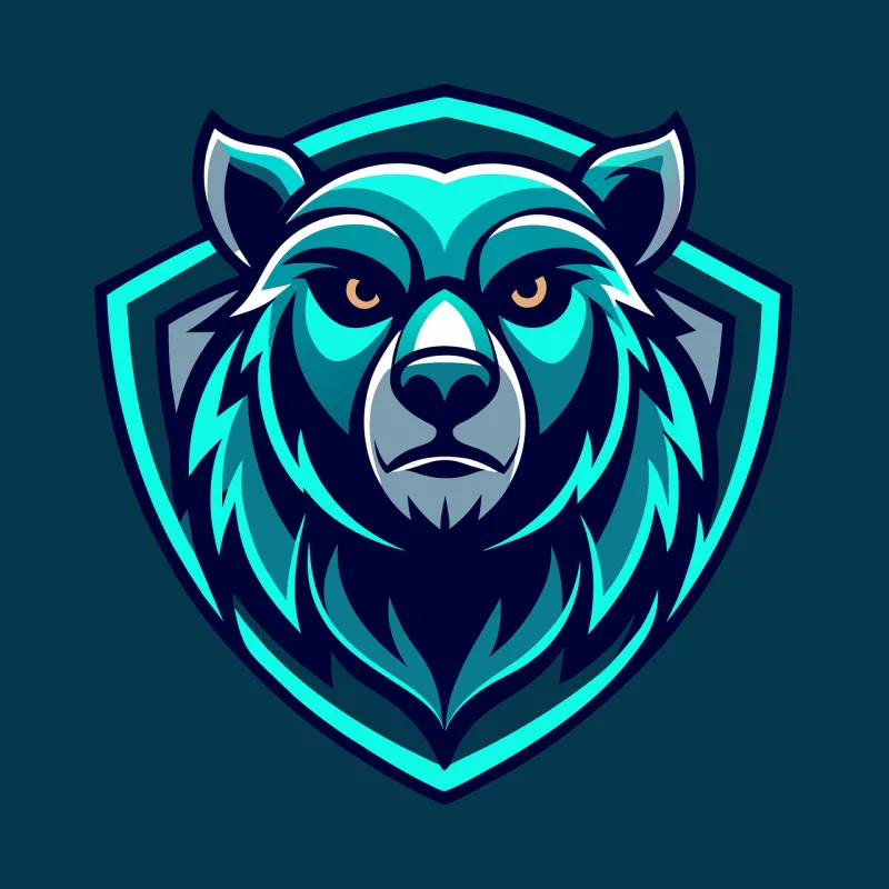 Ai generated Bear Head Stickdatei – Tiere