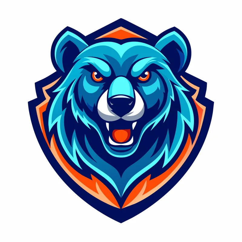 Ai generated Bear Head Stickdatei – Tiere