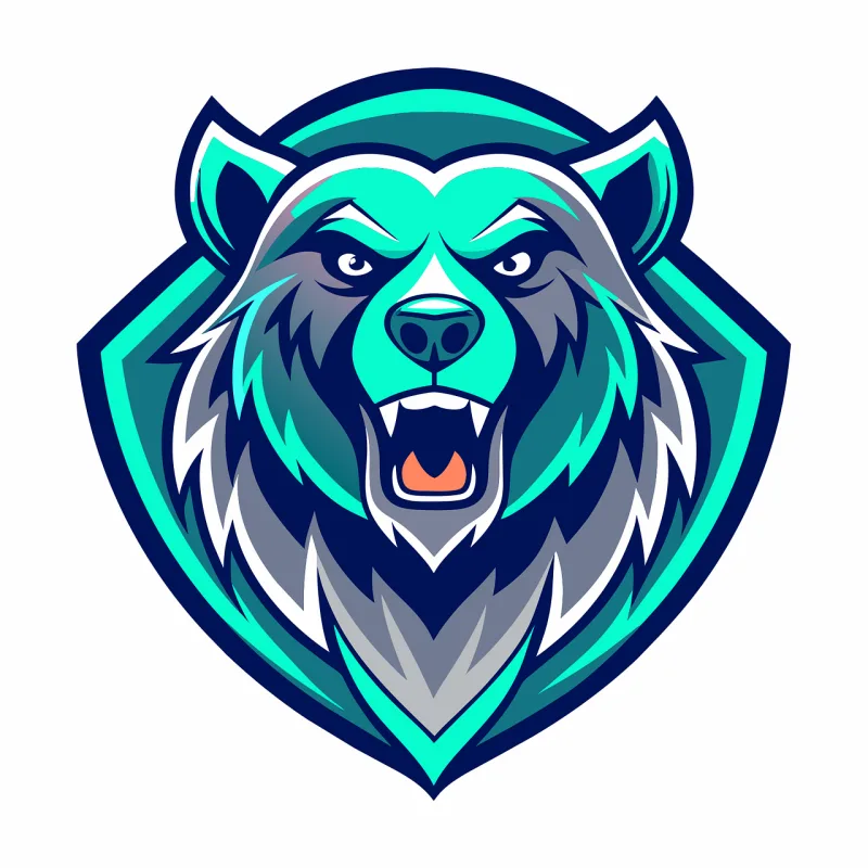 Ai generated Bear Head Stickdatei – Tiere