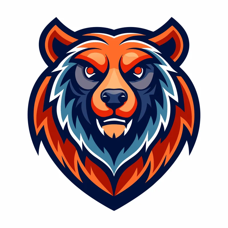 Ai generated Bear Head Stickdatei – Tiere