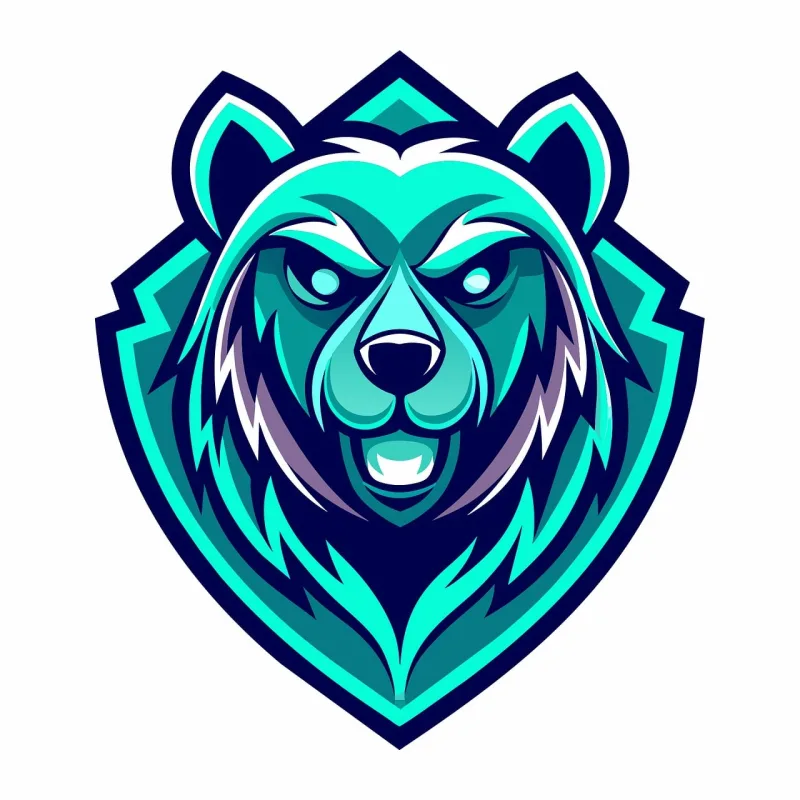Ai generated Bear Head Stickdatei – Tiere