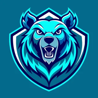 Ai generated Bear Head Stickdatei – Tiere