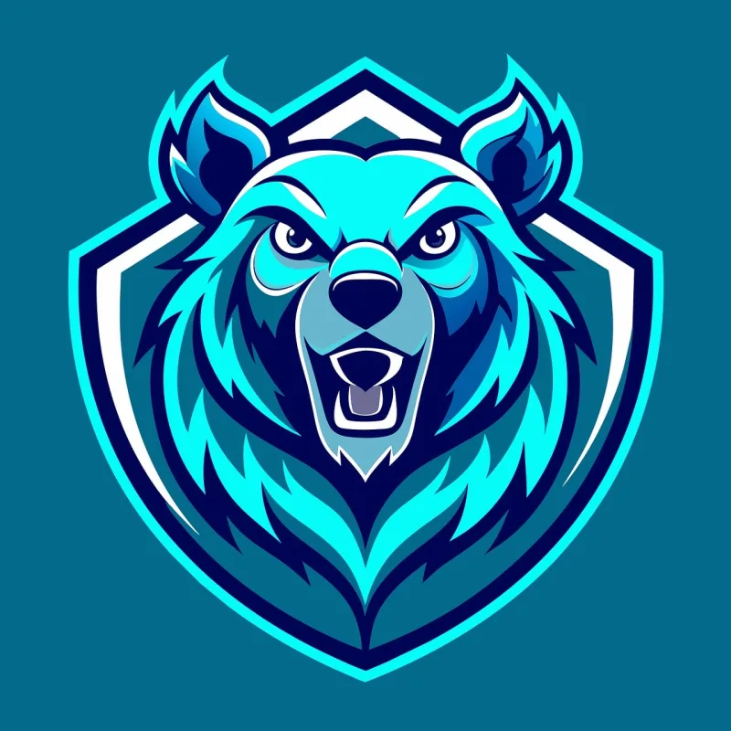 Ai generated Bear Head Stickdatei – Tiere