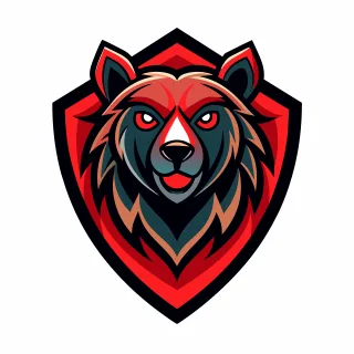 Ai generated Bear Head Stickdatei – Tiere