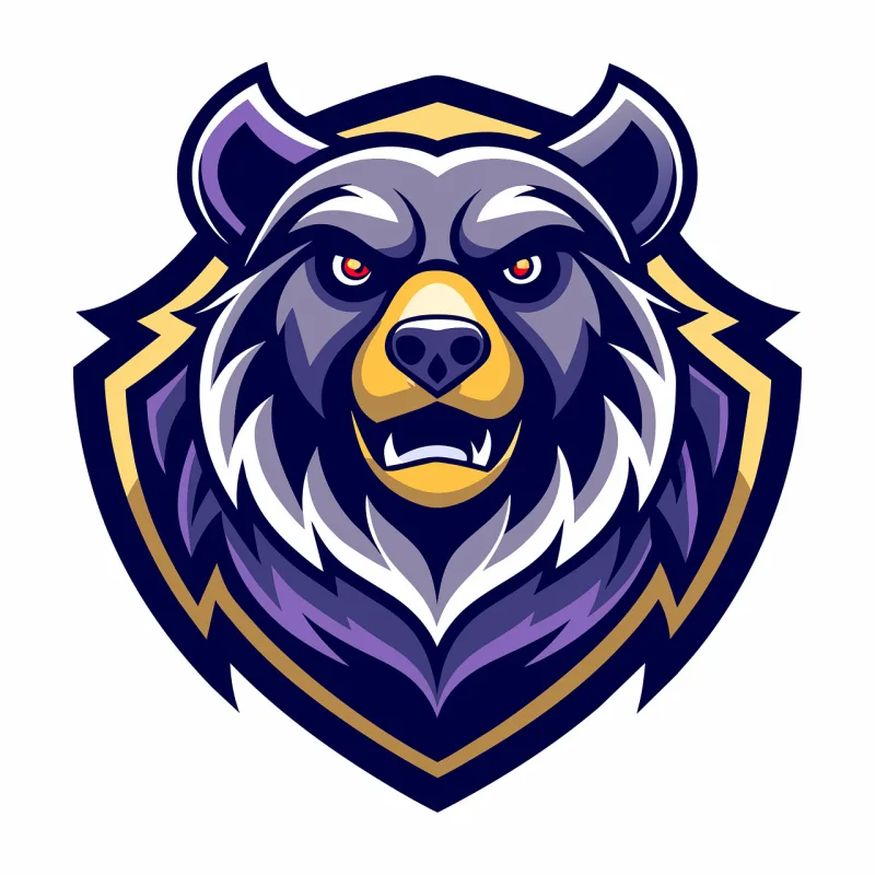 Ai generated Bear Head Stickdatei – Tiere
