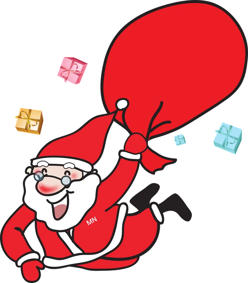 Santa claus Christmas Gift Stickdatei – Weihnachten