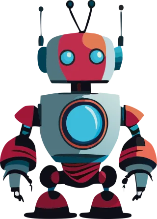 Ai generated Robot Future Stickdatei
