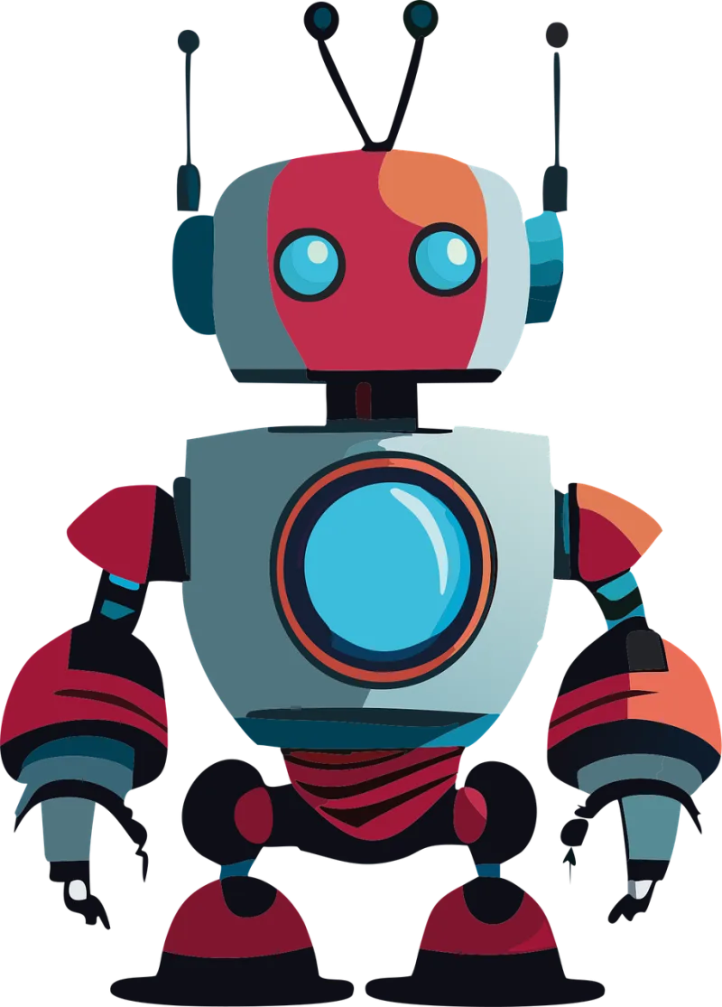 Ai generated Robot Future Stickdatei – Kinder