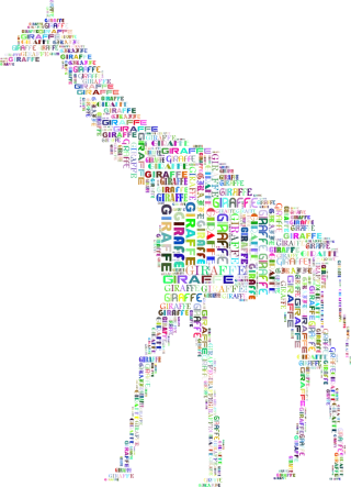 Giraffe Animal Nature Stickdatei