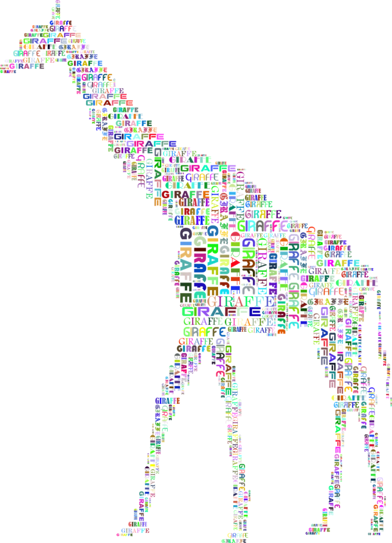 Giraffe Animal Nature Stickdatei – Natur