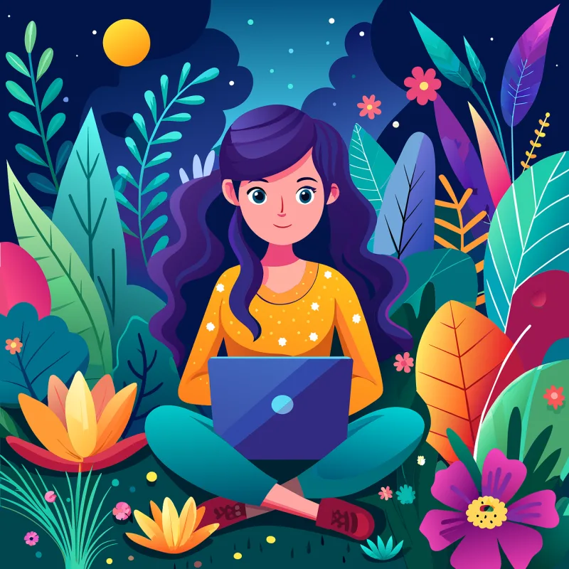 Woman Yoga Flower background Stickdatei – Blumen