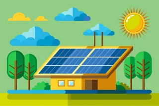 Solar panels Renewable energy Photovoltaic cells Stickdatei
