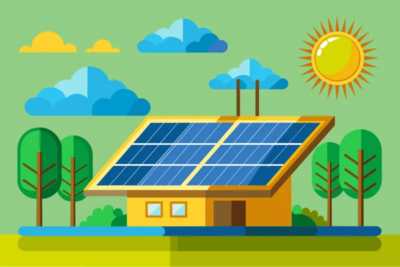 Solar panels Renewable energy Photovoltaic cells Stickdatei – Natur