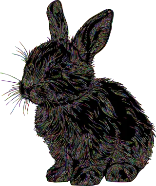 Bunny Rabbit Nature Stickdatei