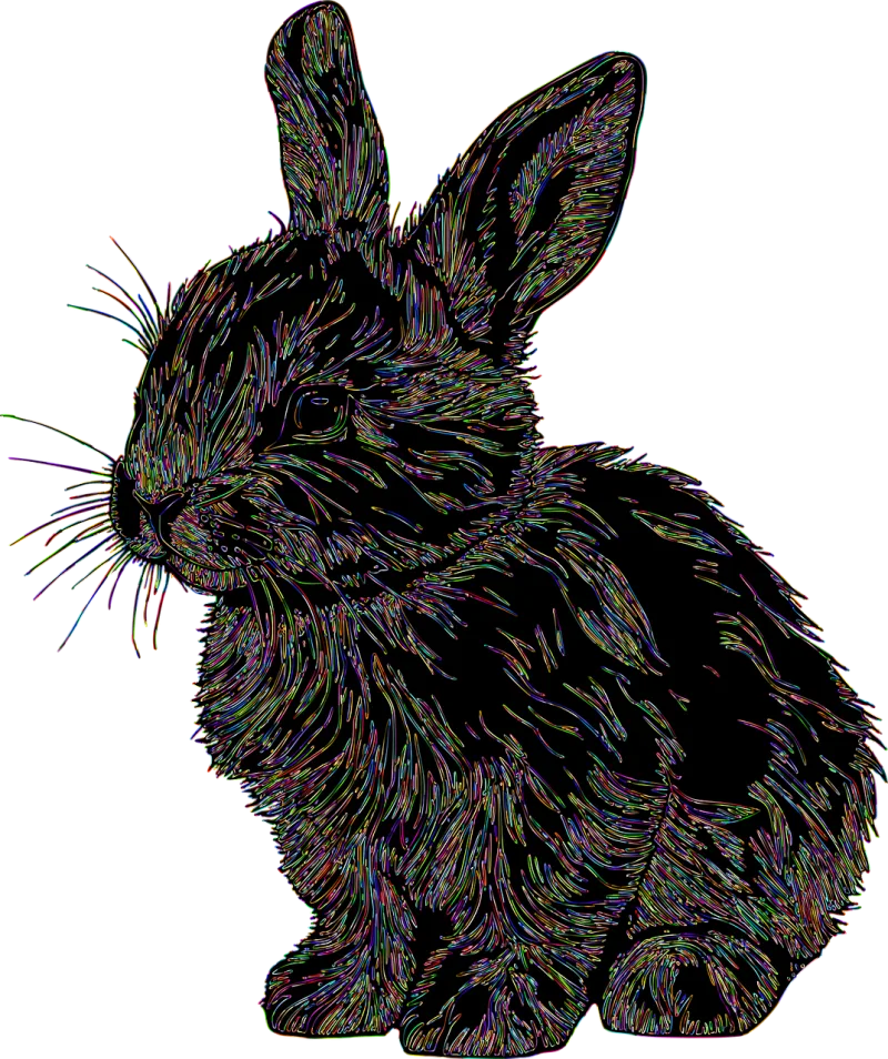 Bunny Rabbit Nature Stickdatei – Tiere