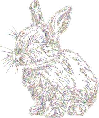 Bunny Rabbit Animal Stickdatei
