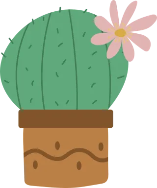 Cactus Plant Cartoon Stickdatei