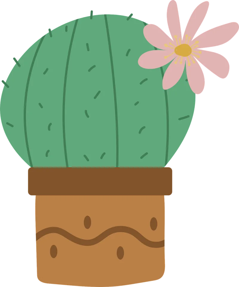 Cactus Plant Cartoon Stickdatei – Natur