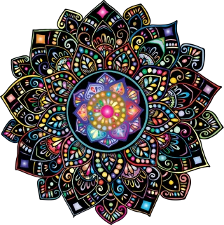 Mandala Floral Flourish Stickdatei
