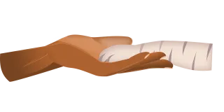 Hand Pet Nature Stickdatei