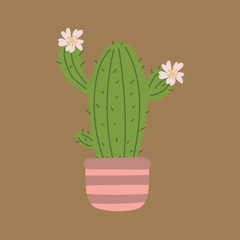 Plant Cactus Flower wallpaper Stickdatei – Blumen