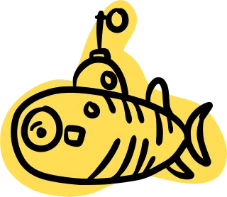 Submarine Underwater Nautical Stickdatei – Fahrzeuge