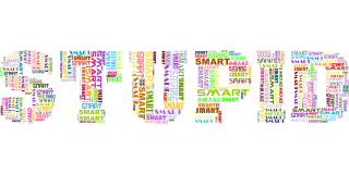Smart Typography Word cloud Stickdatei