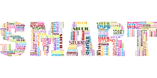 Smart Typography Word cloud Stickdatei