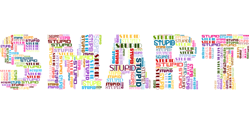 Smart Typography Word cloud Stickdatei – Natur