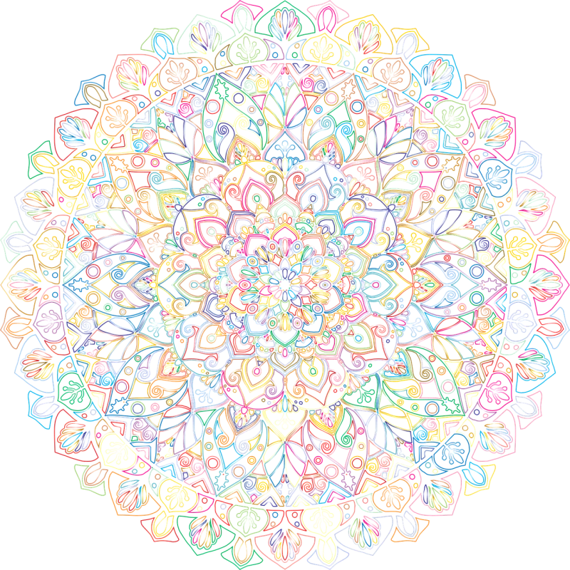 Mandala Floral Flourish Stickdatei – Kinder