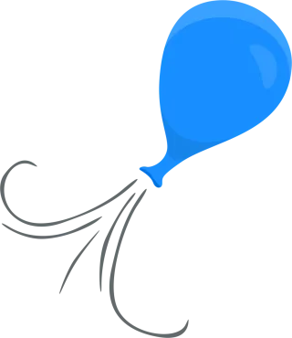 Balloon Deflate Fly Stickdatei