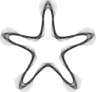 Star Geometric Line art Stickdatei
