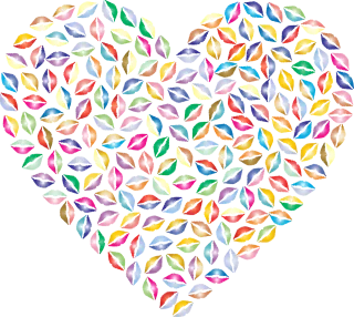 Lips Heart Love Stickdatei