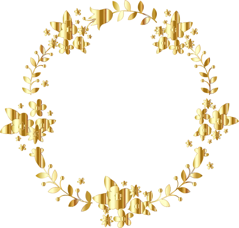 Wreath Frame Border Stickdatei – Weihnachten