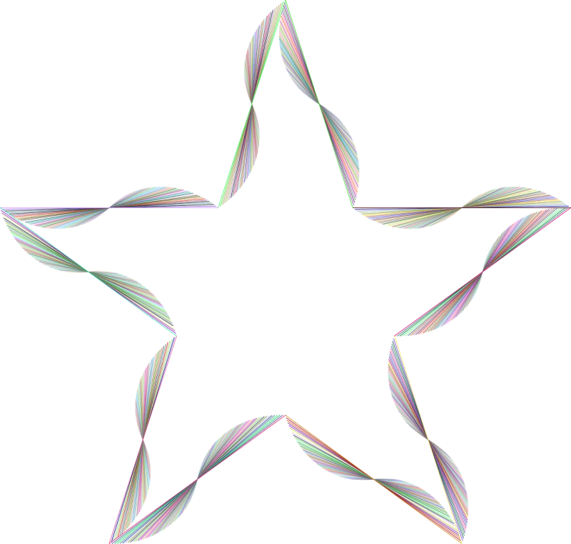 Star Geometric Shape Stickdatei – Weihnachten