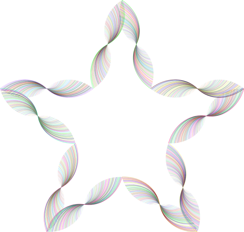 Star Geometric Shape Stickdatei – Natur