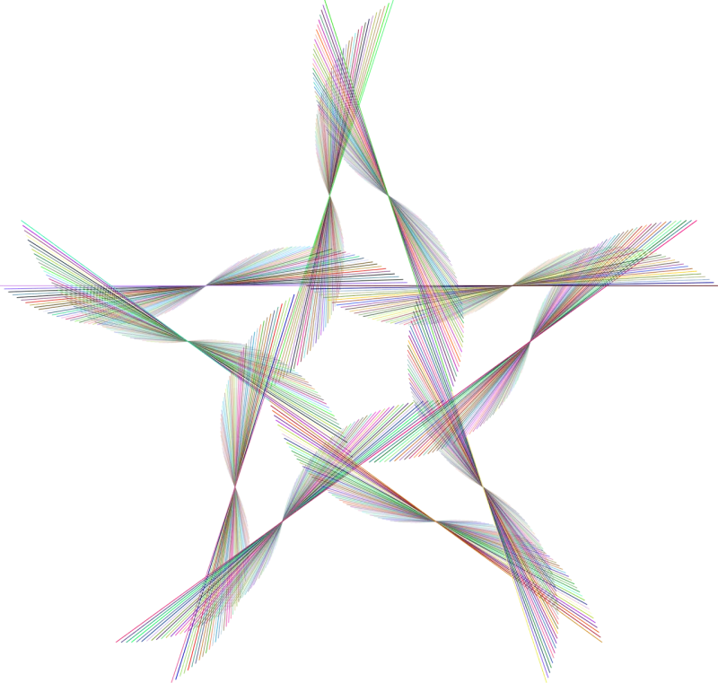 Star Geometric Shape Stickdatei – Weihnachten
