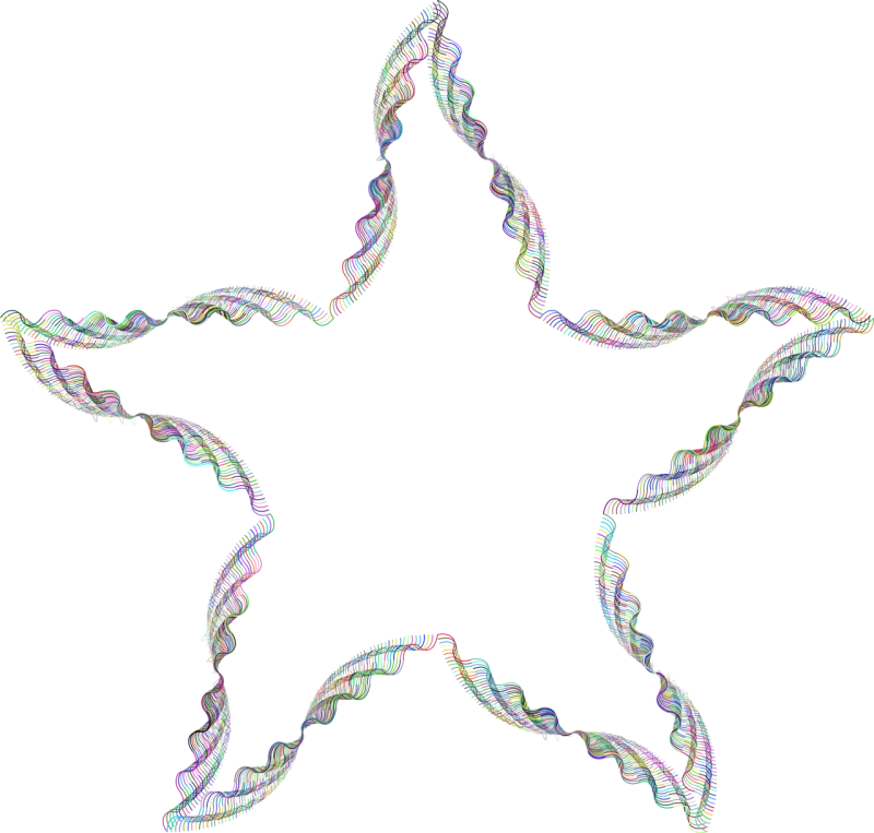 Star Geometric Shape Stickdatei – Weihnachten