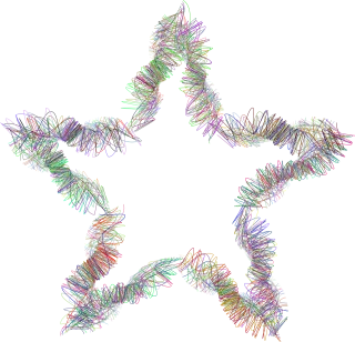Star Geometric Shape Stickdatei – Natur