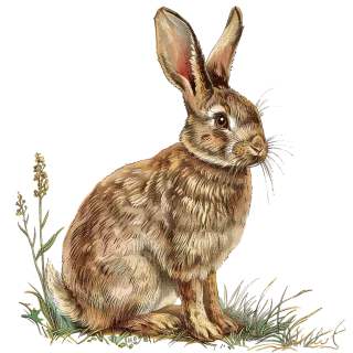 Ai generated Rabbit Bunny Stickdatei