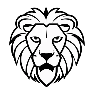 Ai generated Lion Feline Stickdatei